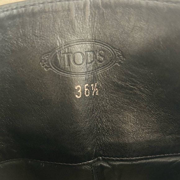 Tod's Black Leather Riding Boot - Picture 3 of 9